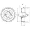 DELPHI BF372 Brake Drum
