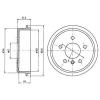 DELPHI BF395 Brake Drum
