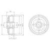 DELPHI BF400 Brake Drum