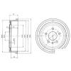 DELPHI BF403 Brake Drum