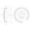 DELPHI BF406 Brake Drum