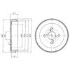 DELPHI BF411 Brake Drum