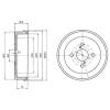 DELPHI BF412 Brake Drum