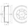 DELPHI BF416 Brake Drum