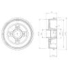 DELPHI BF427 Brake Drum