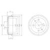 DELPHI BF435 Brake Drum