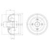 DELPHI BF471 Brake Drum