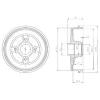 DELPHI BF480 Brake Drum
