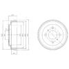 DELPHI BF481 Brake Drum