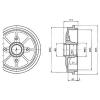 DELPHI BF484 Brake Drum