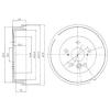 DELPHI BF495 Brake Drum