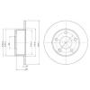 DELPHI BG2410 Brake Disc