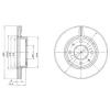 DELPHI BG2565 Brake Disc