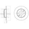 DELPHI BG2258 Brake Disc