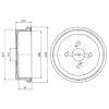 DELPHI BF250 Brake Drum