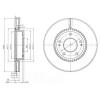 DELPHI BG3861 Brake Disc