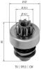 MAGNETI MARELLI 940113020317 Pinion, starter