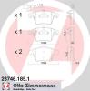 ZIMMERMANN 23746.185.1 (237461851) Brake Pad Set, disc brake