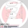 ZIMMERMANN 243171751 Brake Pad Set, disc brake