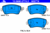 ATE 13046027742 Brake Pad Set, disc brake