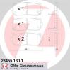 ZIMMERMANN 234551301 Brake Pad Set, disc brake