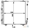 BEHR 8MK376712-331 (8MK376712331) Radiator, engine cooling