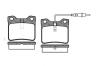 WOKING P221322 Brake Pad Set, disc brake