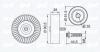 IPD 15-1026 (151026) Deflection/Guide Pulley, v-ribbed belt