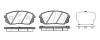 REMSA 130222 Brake Pad Set, disc brake