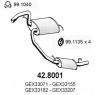 ASSO 42.8001 (428001) Middle-/End Silencer