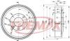 FREMAX BD-4724 (BD4724) Brake Drum