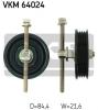 SKF VKM64024 Deflection/Guide Pulley, v-ribbed belt