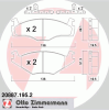 ZIMMERMANN 208871952 Brake Pad Set, disc brake