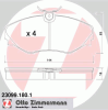 ZIMMERMANN 23099.180.1 (230991801) Brake Pad Set, disc brake