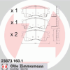 ZIMMERMANN 238731601 Brake Pad Set, disc brake