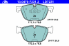 ATE 13.0470-7231.2 (13047072312) Brake Pad Set, disc brake