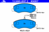 ATE 13.0460-4857.2 (13046048572) Brake Pad Set, disc brake