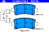 ATE 13.0460-2758.2 (13046027582) Brake Pad Set, disc brake