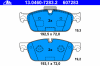 ATE 13046072832 Brake Pad Set, disc brake
