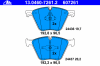 ATE 13.0460-7261.2 (13046072612) Brake Pad Set, disc brake
