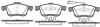 ROADHOUSE 2118301 Brake Pad Set, disc brake