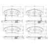 NIPPARTS N3602133 Brake Pad Set, disc brake