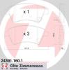ZIMMERMANN 243911601 Brake Pad Set, disc brake