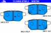 ATE 13.0460-5769.2 (13046057692) Brake Pad Set, disc brake
