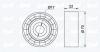 IPD 15-1021 (151021) Deflection/Guide Pulley, v-ribbed belt