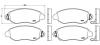 BREMBO P24052 Brake Pad Set, disc brake