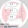 ZIMMERMANN 240311751 Brake Pad Set, disc brake
