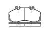 REMSA 024500 Brake Pad Set, disc brake
