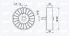 IPD 15-0347 (150347) Deflection/Guide Pulley, v-ribbed belt