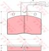 TRW GDB343 Brake Pad Set, disc brake